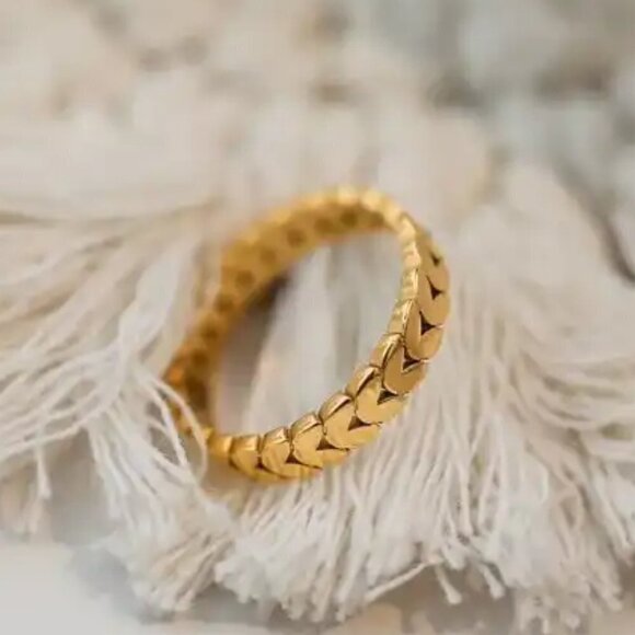 Jewelry - Gold Wheat Ear Design Ring